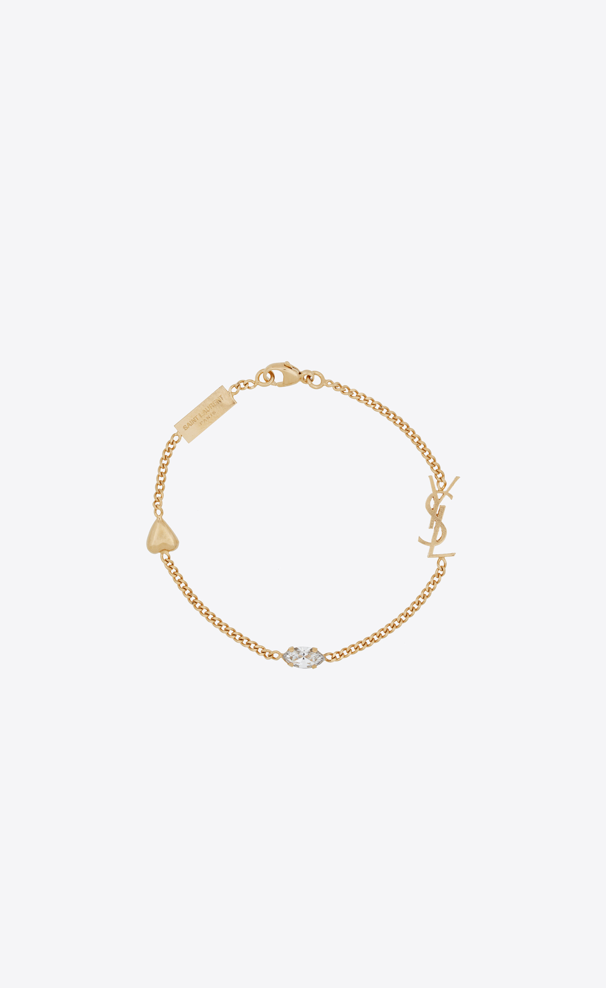 SAINT LAURENT Cassandre gold-tone bracelet | NET-A-PORTER